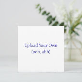 Upload je eigen kaart of uitnodiging (Staand voorkant)