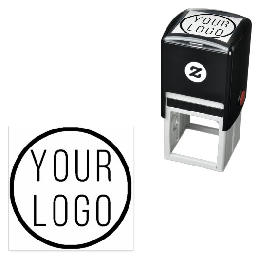 Upload je eigen Logo | Aangepaste zakelijke merkna Zelfinktende Stempel (In situ)