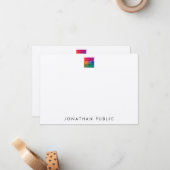 Upload je eigen Logo in dit bulledocument Notitiekaartje (Voorkant / Achterkant in situ)