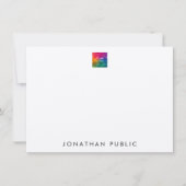 Upload je eigen Logo in dit bulledocument Notitiekaartje (Voorkant)