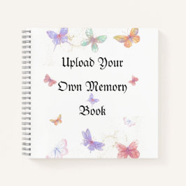 Upload je eigen Memory Spiral Notebook 8.5" x 8.5" Notitieboek
