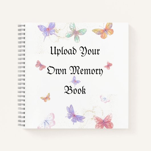 Upload je eigen Memory Spiral Notebook 8.5" x 8.5" Notitieboek (Voorkant)