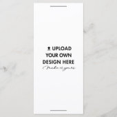 Upload je eigen ontwerp 4"x9" dinermenu drukwerk menu (Voorkant)
