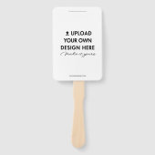 Upload je eigen ontwerp Aangepast trouwprogramma Handwaaier (Voorkant)