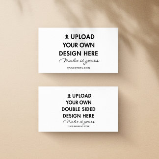 Upload je eigen ontwerp Aangepaste afdruk Visitekaartje