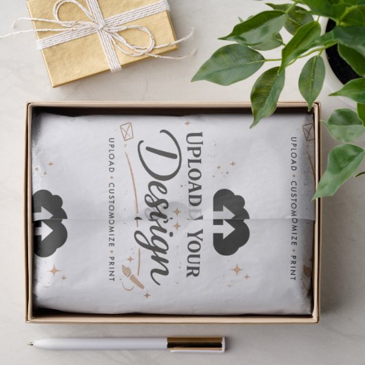 Upload je eigen ontwerp Aangepaste branding Tissuepapier (Geschenk)