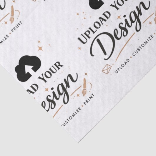 Upload je eigen ontwerp Aangepaste branding  Tissuepapier (Detail)