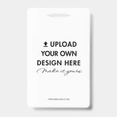 Upload je eigen ontwerp Aangepaste ID Werknemer Ka Badge (Voorzijde)