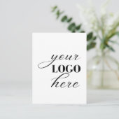 Upload je eigen ontwerp foto logo briefkaart (Staand voorkant)