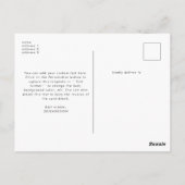 Upload je eigen ontwerp foto logo briefkaart (Achterkant)