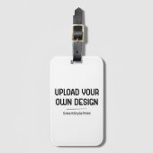 Upload Je Eigen Ontwerp | Gepersonaliseerde Bagage Bagagelabel (Voorkant (verticaal))