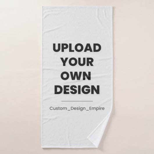 Upload Je Eigen Ontwerp Hier | Aangepaste Sjabloon Badhanddoek (Badhanddoek)