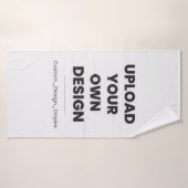 Upload Je Eigen Ontwerp Hier | Aangepaste Sjabloon Badhanddoek (Badhanddoek)