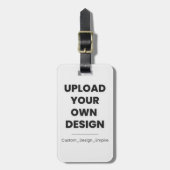 Upload Je Eigen Ontwerp Hier | Aangepaste Sjabloon Bagagelabel (Voorkant verticaal)
