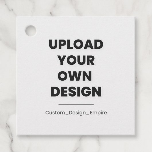 Upload Je Eigen Ontwerp Hier | Aangepaste Sjabloon Bedankjes Labels (Voorkant)