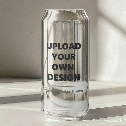 Upload Je Eigen Ontwerp Hier | Aangepaste Sjabloon Blikvorm Glas