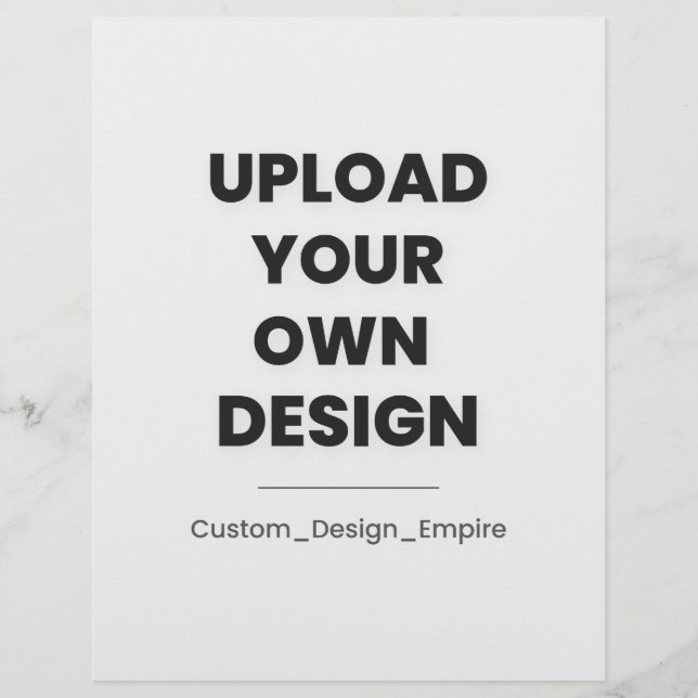 Upload Je Eigen Ontwerp Hier | Aangepaste Sjabloon Briefhoofd (Voorkant)