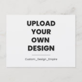 Upload Je Eigen Ontwerp Hier | Aangepaste Sjabloon Briefkaart (Voorkant)