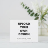 Upload Je Eigen Ontwerp Hier | Aangepaste Sjabloon Briefkaart (Staand voorkant)