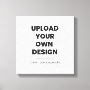 Upload Je Eigen Ontwerp Hier Aangepaste Sjabloon Canvas Afdruk