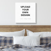 Upload Je Eigen Ontwerp Hier | Aangepaste Sjabloon Canvas Afdruk (Insitu (Slaapkamer))