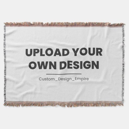 Upload Je Eigen Ontwerp Hier | Aangepaste Sjabloon Deken (Voorkant)