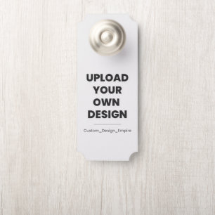 Upload Je Eigen Ontwerp Hier Aangepaste Sjabloon Deurhanger