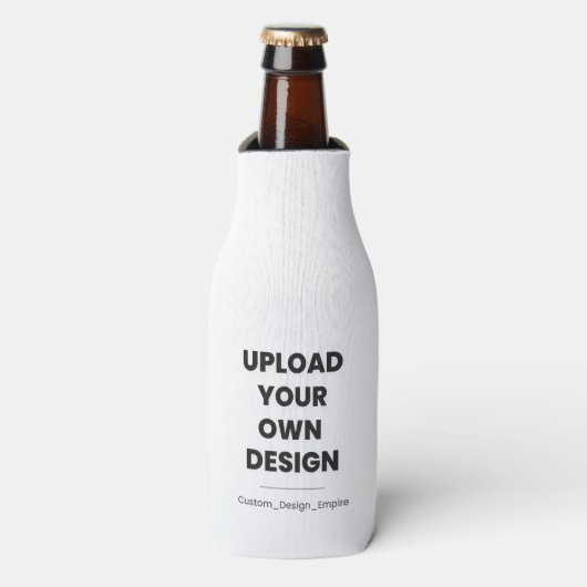 Upload Je Eigen Ontwerp Hier | Aangepaste Sjabloon Flesjeskoeler (Fles Voorkant)
