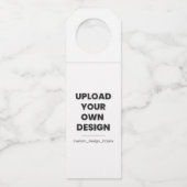 Upload Je Eigen Ontwerp Hier | Aangepaste Sjabloon Flessenhanger (Voorkant)