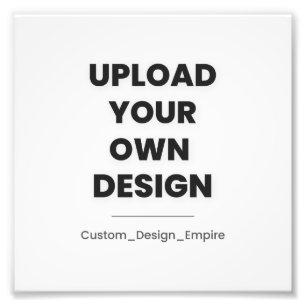 Upload Je Eigen Ontwerp Hier Aangepaste Sjabloon Foto Afdruk
