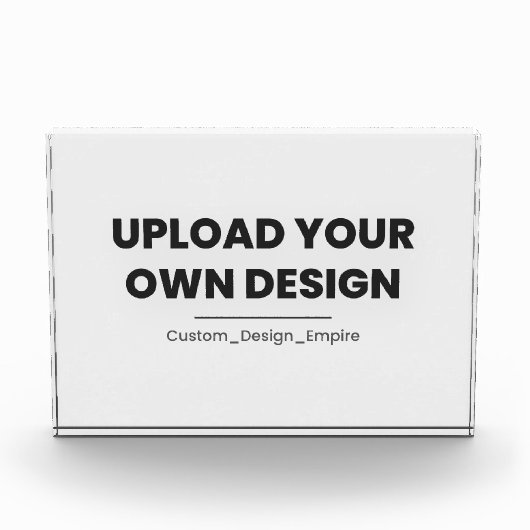 Upload Je Eigen Ontwerp Hier | Aangepaste Sjabloon Fotoblokken (Voorkant)