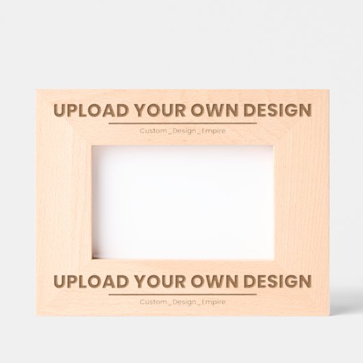 Upload Je Eigen Ontwerp Hier | Aangepaste Sjabloon Gegraveerde Lijstjes (Voorkant)