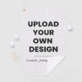 Upload Je Eigen Ontwerp Hier | Aangepaste Sjabloon Golfhanddoek (Insitu)