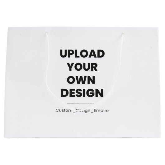 Upload Je Eigen Ontwerp Hier | Aangepaste Sjabloon Groot Cadeauzakje (Voorkant)