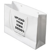 Upload Je Eigen Ontwerp Hier | Aangepaste Sjabloon Groot Cadeauzakje (Voorkant Gekanteld)