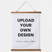Upload Je Eigen Ontwerp Hier | Aangepaste Sjabloon Hangend Wandkleed (Voorkant)