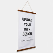 Upload Je Eigen Ontwerp Hier | Aangepaste Sjabloon Hangend Wandkleed (Gebogen)