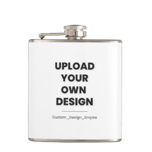 Upload Je Eigen Ontwerp Hier Aangepaste Sjabloon Heupfles
