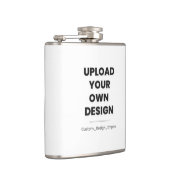 Upload Je Eigen Ontwerp Hier | Aangepaste Sjabloon Heupfles (Rechts)