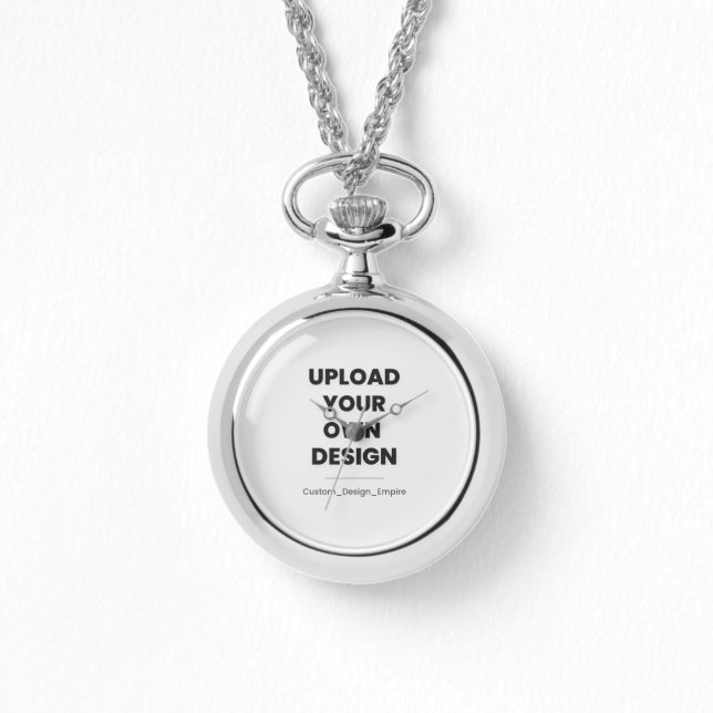 Upload Je Eigen Ontwerp Hier | Aangepaste Sjabloon Horloge (Voorkant)