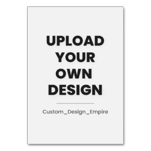 Upload Je Eigen Ontwerp Hier Aangepaste Sjabloon Kaart