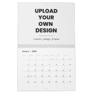 Upload Je Eigen Ontwerp Hier   Aangepaste Sjabloon Kalender