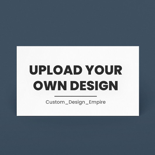 Upload Je Eigen Ontwerp Hier | Aangepaste Sjabloon Klantenkaartje