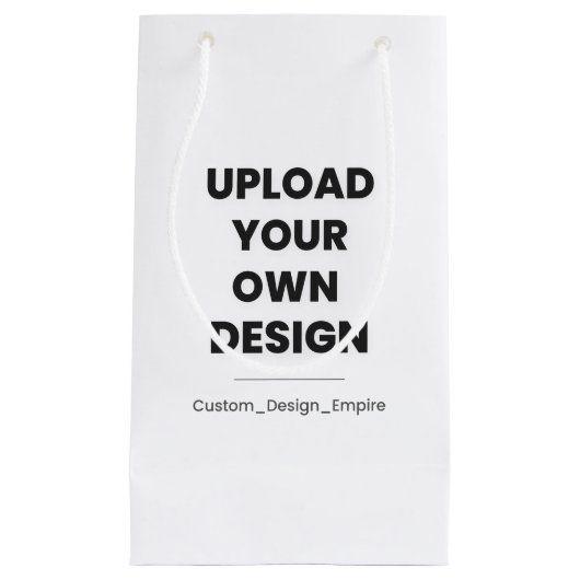 Upload Je Eigen Ontwerp Hier | Aangepaste Sjabloon Klein Cadeauzakje (Voorkant)