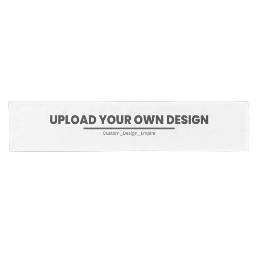 Upload Je Eigen Ontwerp Hier | Aangepaste Sjabloon Korte Tafelloper (Horizontaal)