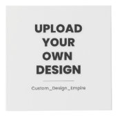 Upload Je Eigen Ontwerp Hier | Aangepaste Sjabloon Kubus (Voorkant)