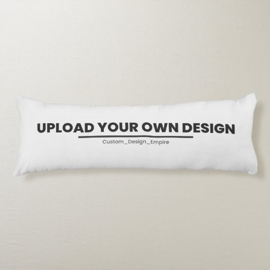 Upload Je Eigen Ontwerp Hier | Aangepaste Sjabloon Lichaamskussen (Voorkant)