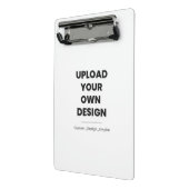 Upload Je Eigen Ontwerp Hier | Aangepaste Sjabloon Mini Klembord (Angled2)