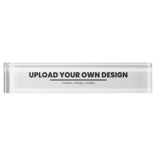Upload Je Eigen Ontwerp Hier | Aangepaste Sjabloon Naambordje (Voorkant)