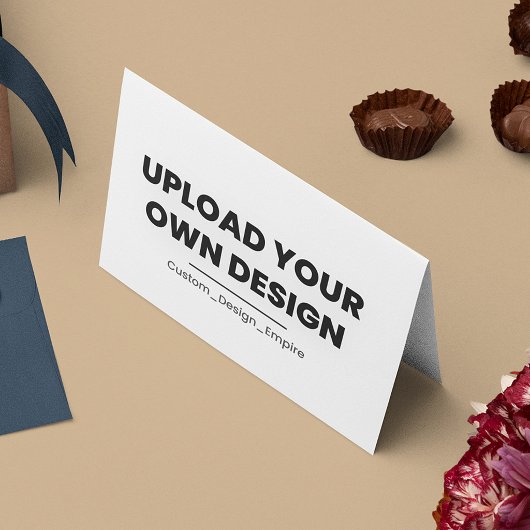 Upload Je Eigen Ontwerp Hier | Aangepaste Sjabloon Plaatskaartje